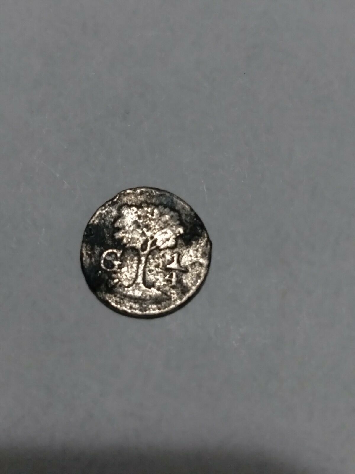 El Salvador 1/4 De Real Silver Coin