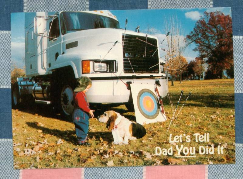 50 Postcards Little Lee Comic Trucking Let's Tell Dad You Did It