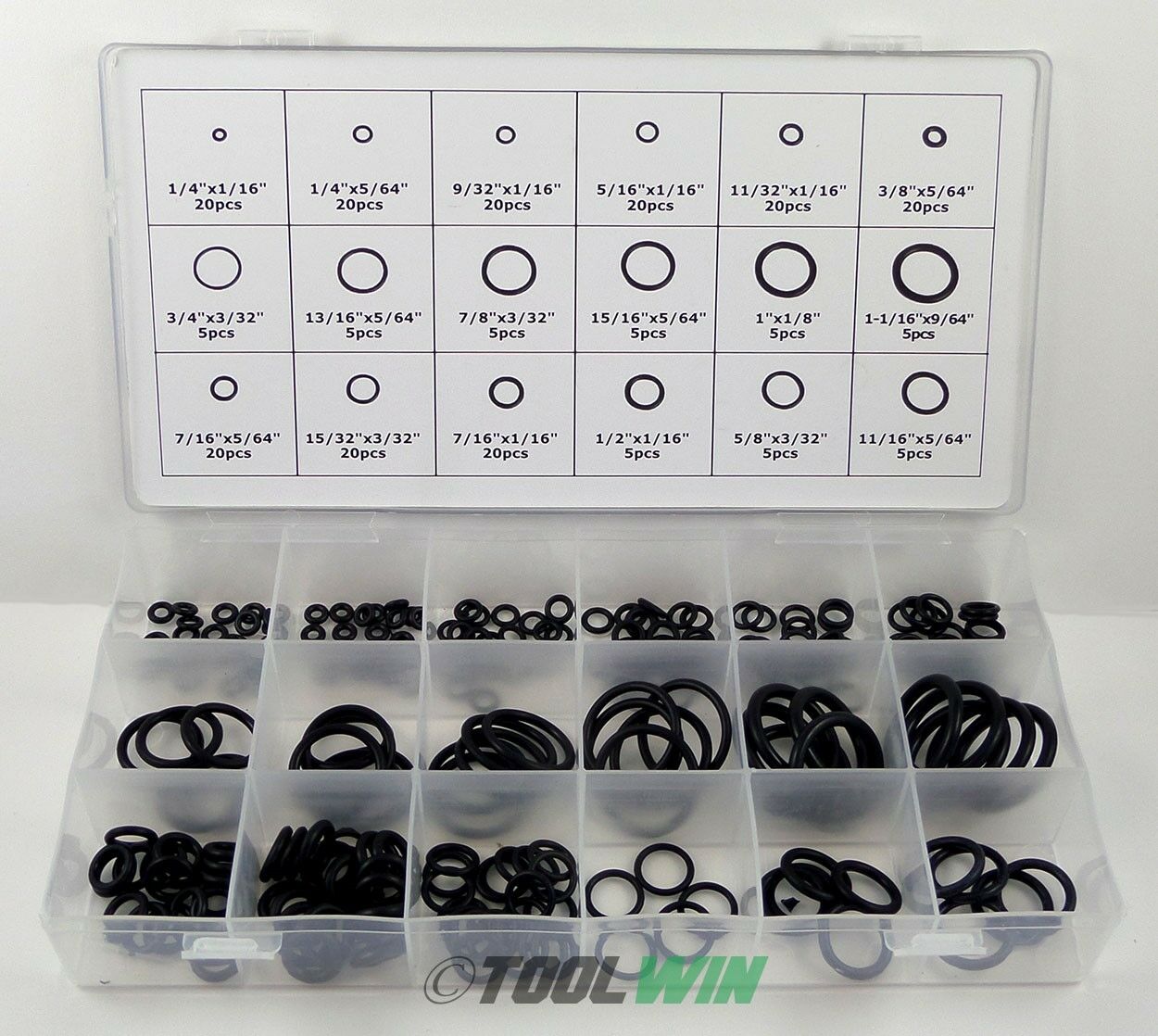 Universal Rubber O-ring Assortment Set Gasket Automotive Seal Sae Kit