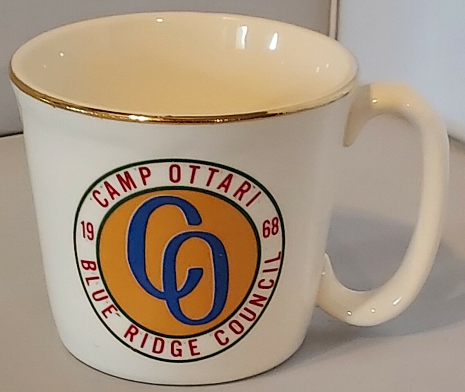 Boy Scouts Of America~bsa~camp Ottari~blue Ridge Council~vtg 1968~coffee Mug/cup