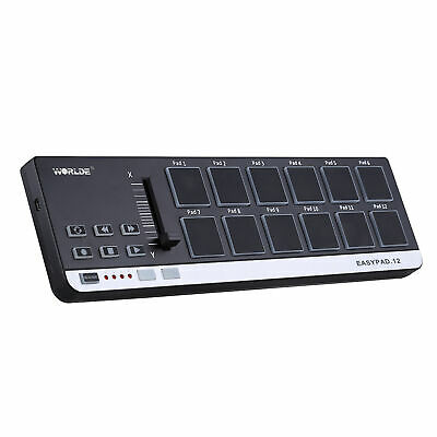 Worlde Easypad.12 Portable Mini Usb 12 Drum Pad  Midi Controller Y4k2