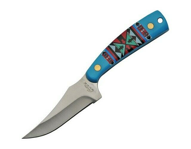 Szco 211499 Southwest Skinner Satin Upswept Blade Fixed Knife + Sheath