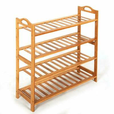 Durable 4 Tiers  Space Saving Storage Organizer Free Standing Shoes Tower Rack