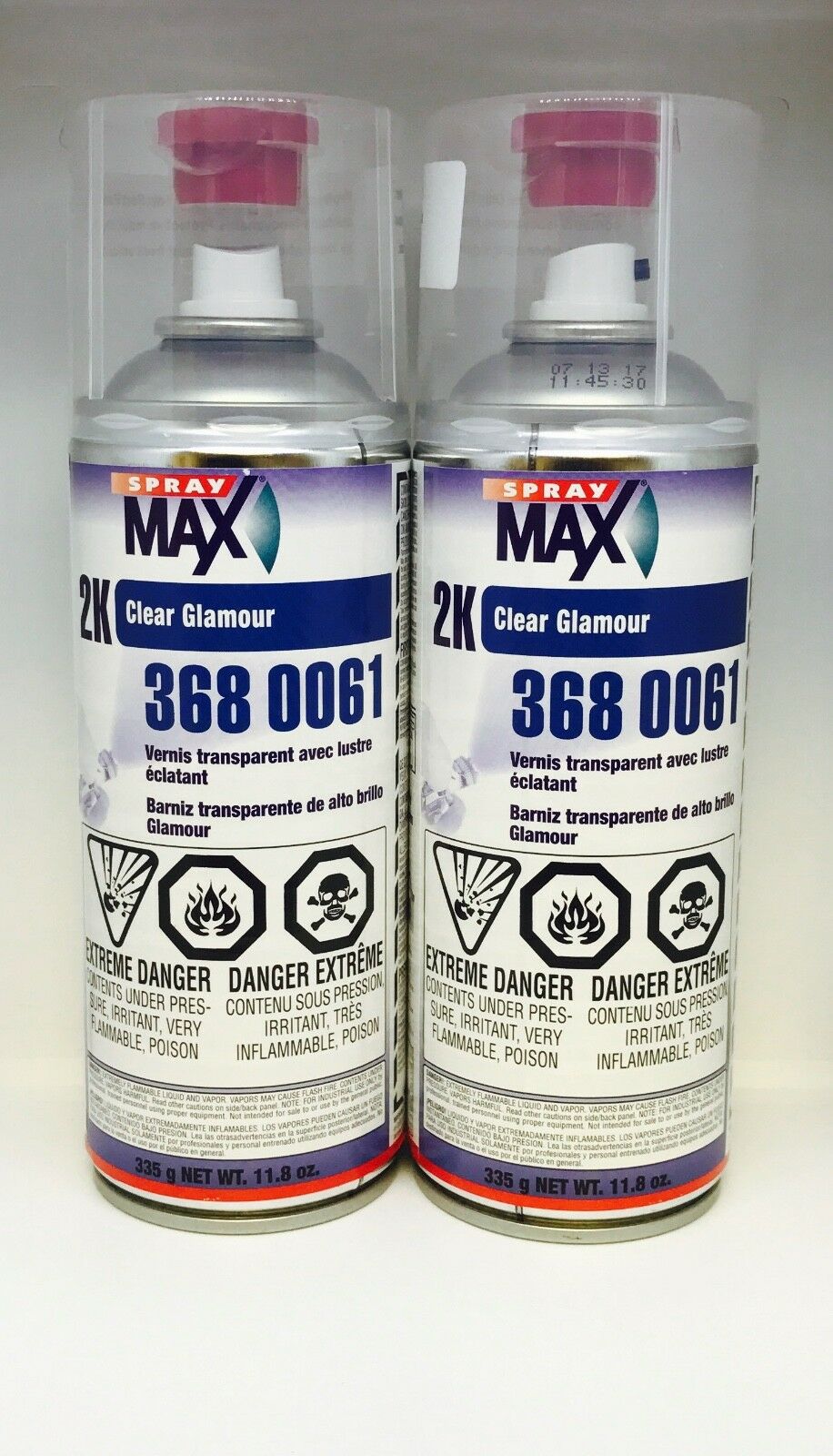2 Cans Usc-3680061 Spraymax 2k Glamour Clear Gloss Clearcoat Aerosol(usc3680061)