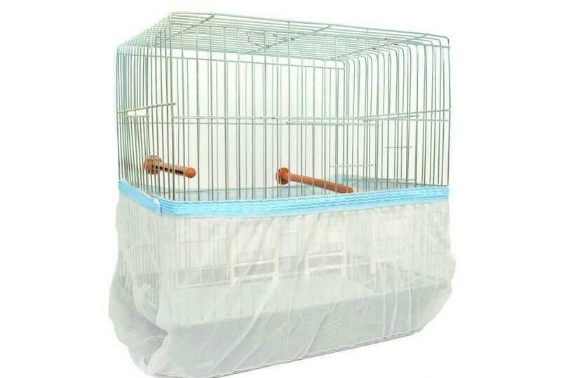 Bird Cage Pocket Seed Catcher Mesh Tulle  Xl Cir Max 84” Circumference