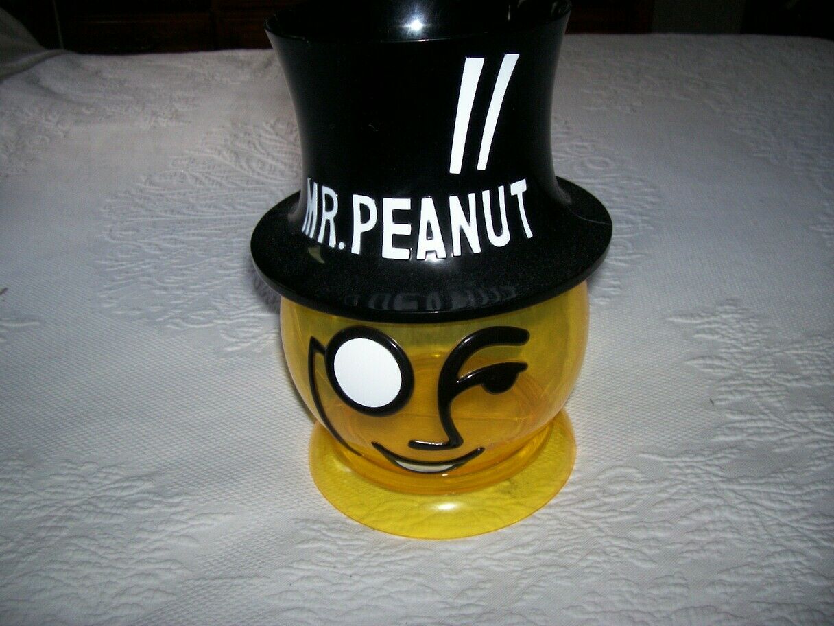 Vintage Mr. Peanut Plastic Head Jar