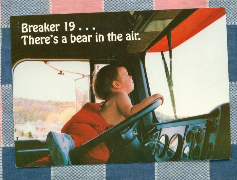 50 Postcards Little Lee Comic Trucking Breaker 19 There's A Bear In The Air