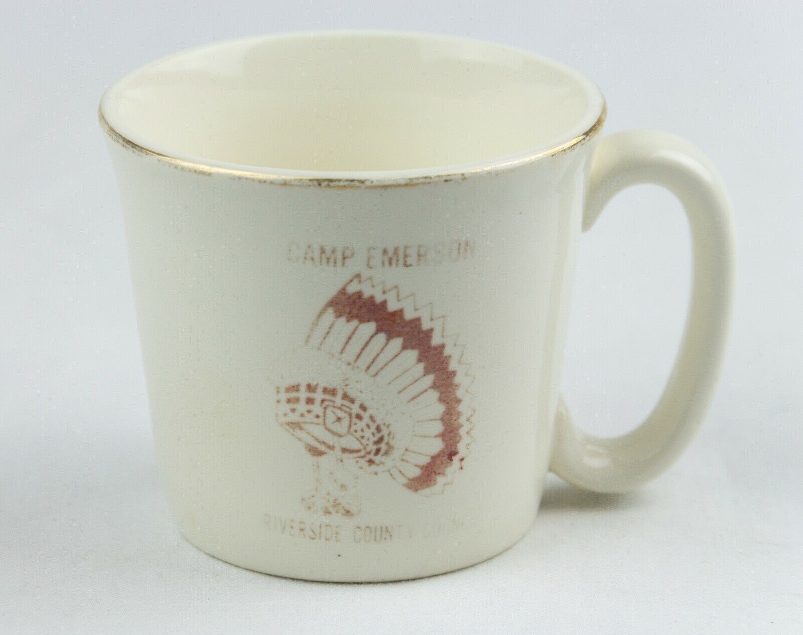 Vintage Camp Emerson Riverside County California Council Coffee Cup Mug