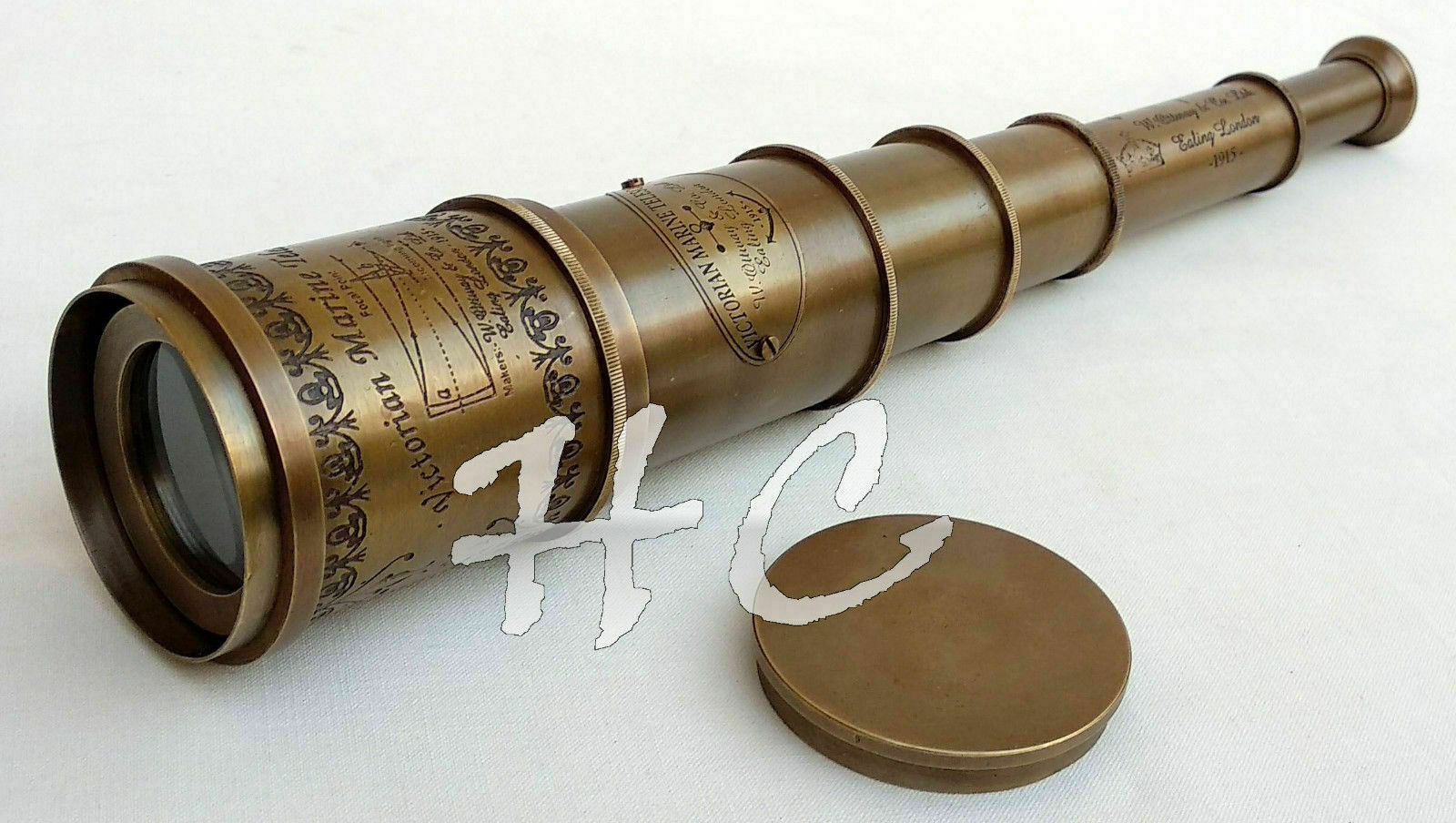 Nautical Antique 20 Inch Maritime Brass Telescope Marine Victorian Spyglass Gift