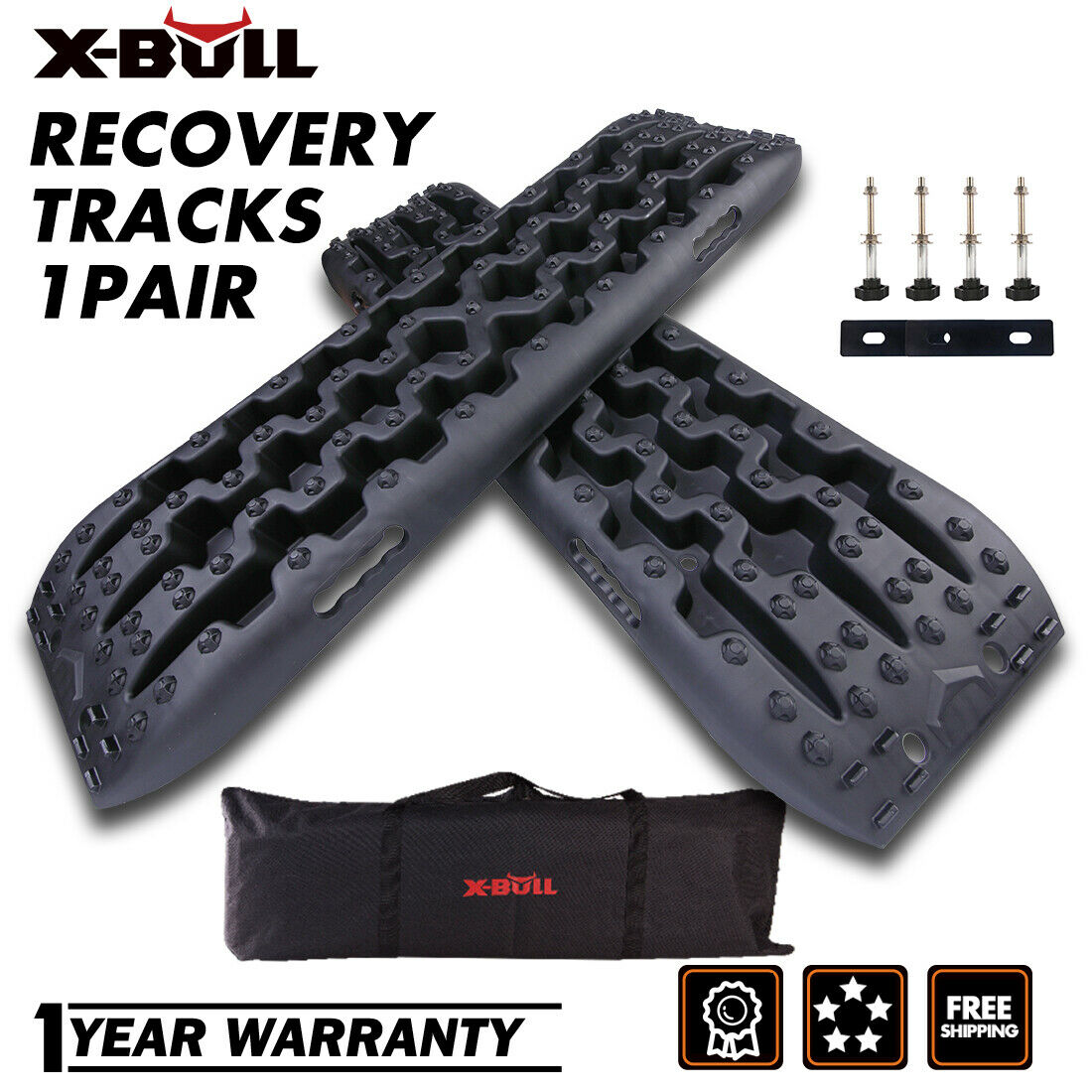 X-bull 3 Gen Sand Tracks Recovery Traction Snow Track Tire Ladder Black Off-road