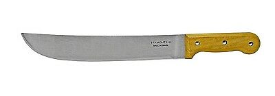 Tramontina Machete Knife 12 Inch Fixed Blade Wood Handle Bra 26620012