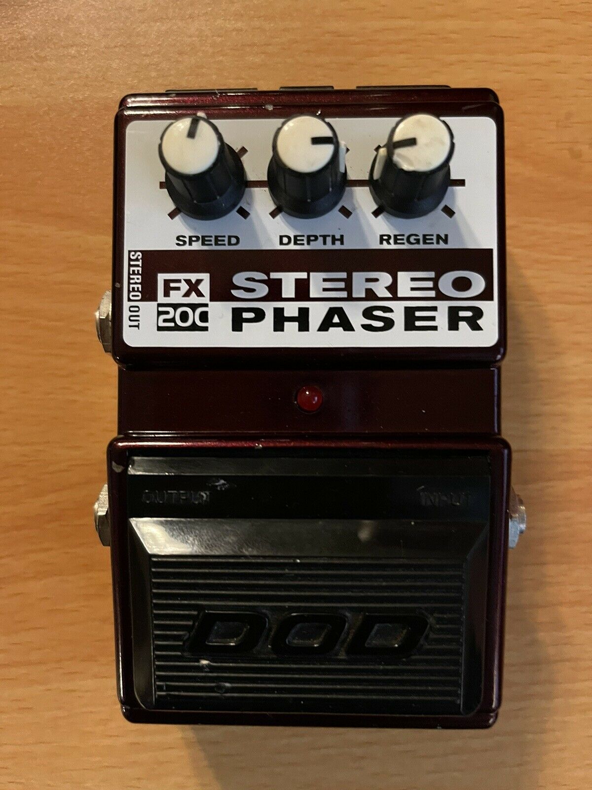 Dod Digitech Fx20c Stereo Phaser Analog Phase Shifter Rare Guitar Effect Pedal
