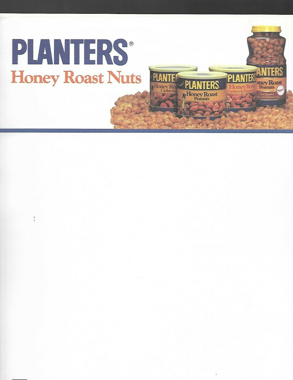Planters Peanut Promotion Page Planters Honey Roasted Nuts Nabisco #20