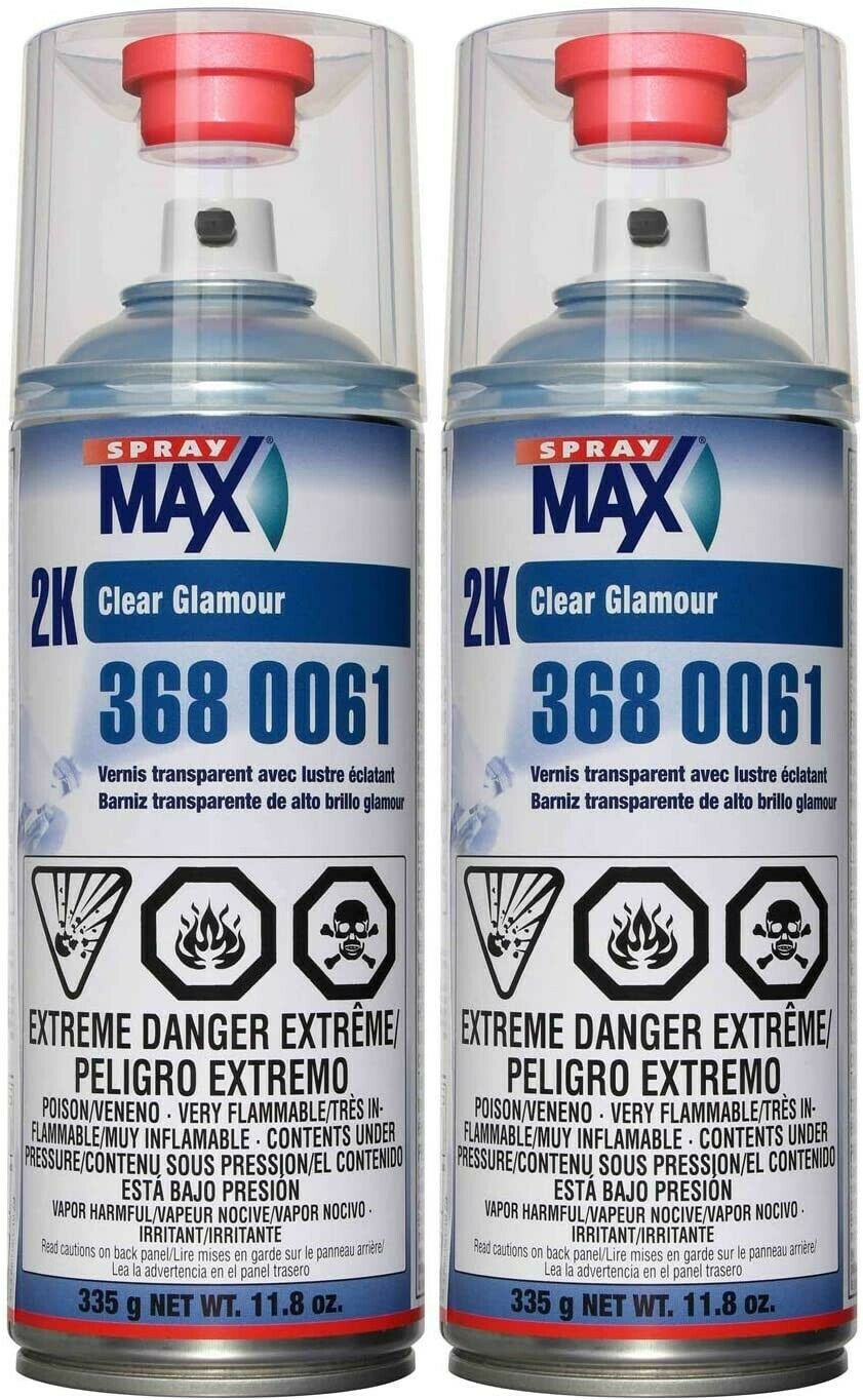 Usc Spray Max 2k High Gloss Clearcoat Aerosol (2 Pack), Free - Shipping, New