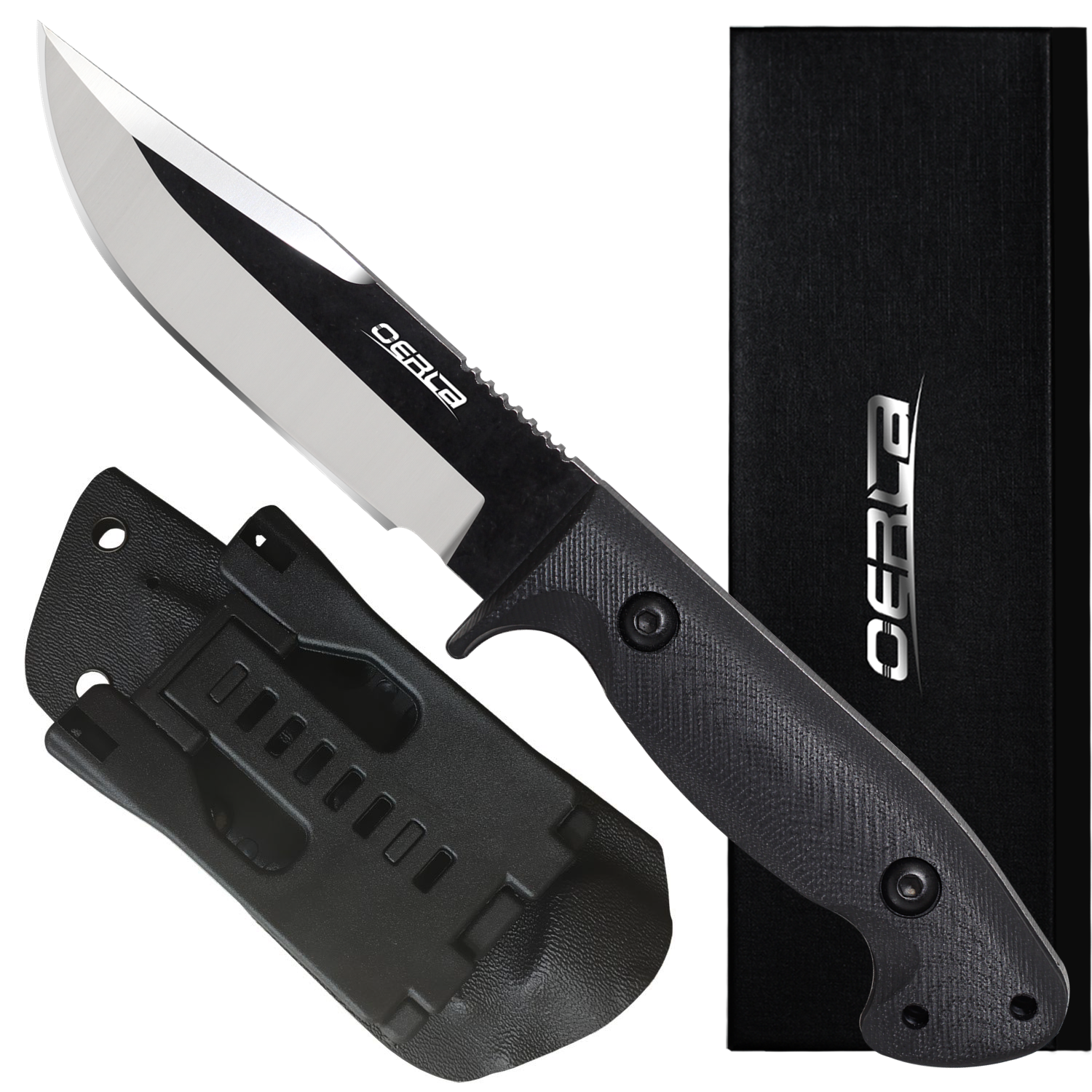 Oerla Olk-033rd Outdoor Duty Fixed Blade Knife With G10 Handle And Kydex Sheath