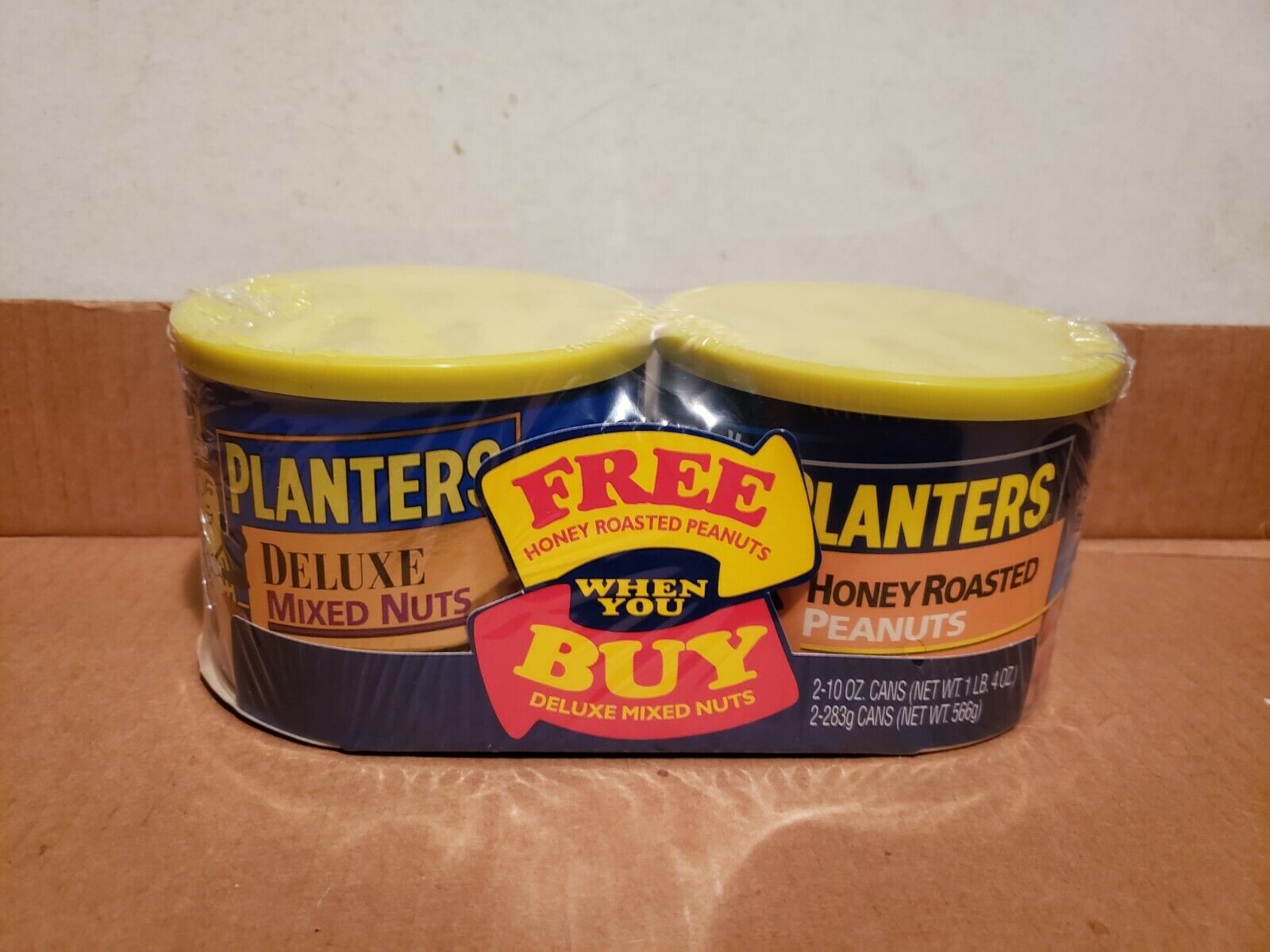 Planters Peanut Cans 10 Oz Free Honey Roasted When You Buy Deluxe Mixed Nuts #39