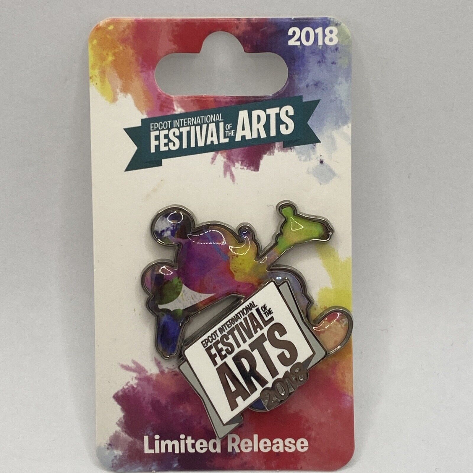 Disney 2018 Epcot Festival Of The Arts Mickey Lr Pin